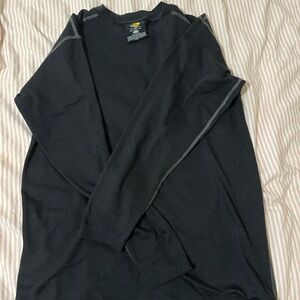 Bass Pro Shops Men’s Black Crewneck Waffle Thermal Sweater